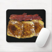 Französischer Toast Schwarz Mousepad (Mit Mouse)