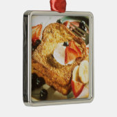 Französischer Toast Silbernes Ornament (Rechts)