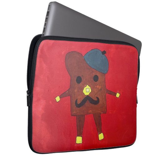 Französischer Toastrechner Laptopschutzhülle (Vorne Rechts)