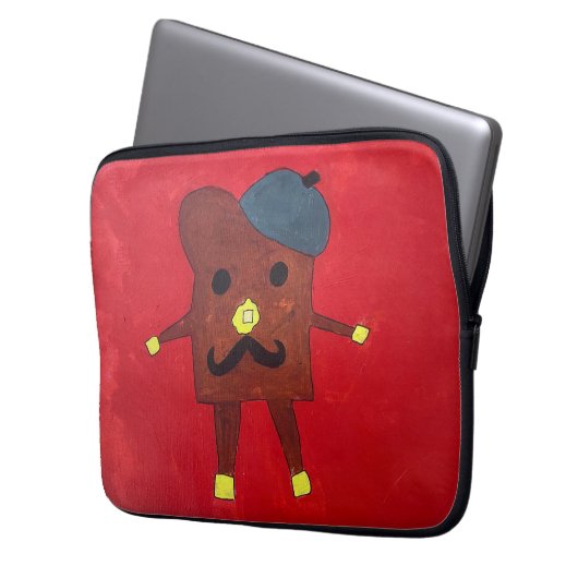 Französischer Toastrechner Laptopschutzhülle (Vorderseite Links)