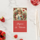 Französischer Valentinstag Serviette (Beispiel)