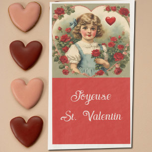 Französischer Valentinstag Serviette