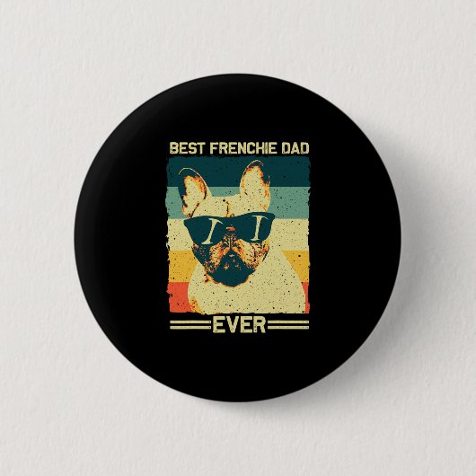 Französischer Vater Design Männer Vater Französisc Button (Vorderseite)