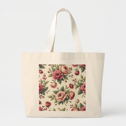 Französischer Vintag Chic Jumbo Stoffbeutel (Vorne)