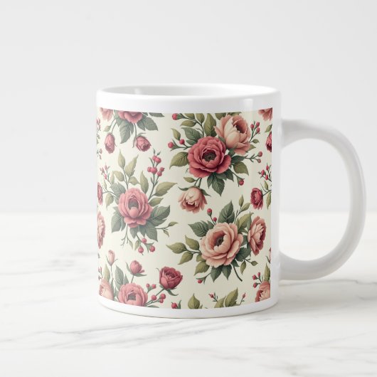 Französischer Vintag Chic Jumbo-Tasse (Rechts)