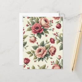 Französischer Vintag Chic Postkarte