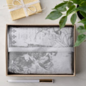 Französischer Vogeldecoup Seidenpapier (Geschenk)
