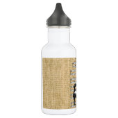 Französischer Vorsitz in Burlap Trinkflasche (Links)