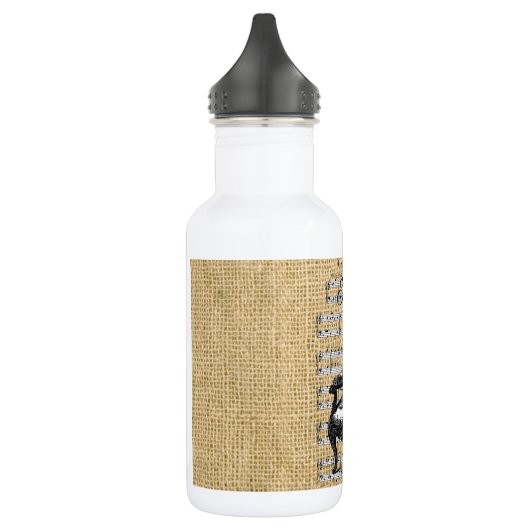 Französischer Vorsitz in Burlap Trinkflasche (Links)