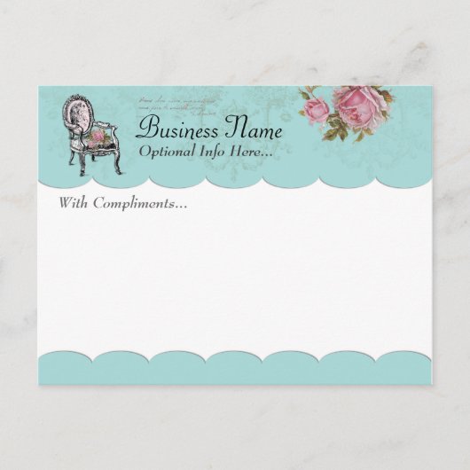 Französischer Vorsitz mit Komplimente Postkarte (Vorderseite)