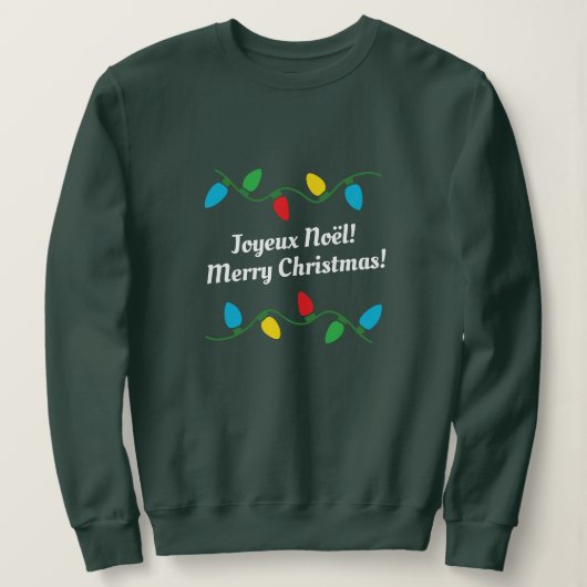 Französischer Weihnachtssüß /Joyeux Noël! Sweatshirt (Design vorne)
