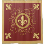 Französischer Wein Duschvorhang (Vorderseite)