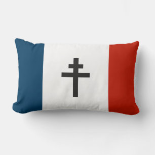 Französischer Widerstand Flagge Frankreich Symbol Lendenkissen