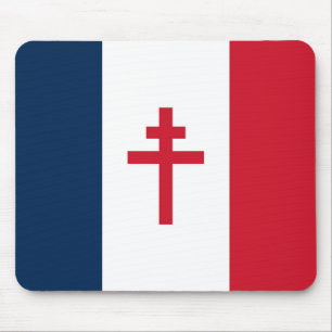 Französischer Widerstand Flagge Frankreich Symbol  Mousepad