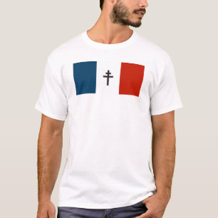 Französischer Widerstand Flagge Frankreich Symbol  T-Shirt
