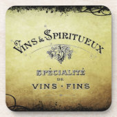 Französischer Wine Cork Untersetzer! Getränkeuntersetzer (Vorderseite)