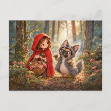 Französischer Wolf-Begleiter Waldspaziergang