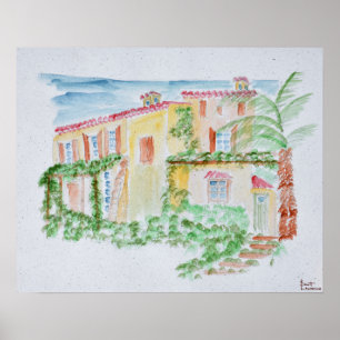 Französischer Zuhause  Südfrankreich Poster