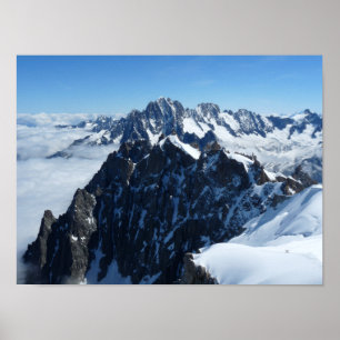 Französisches Alpen-Chamonix-Plakat Poster