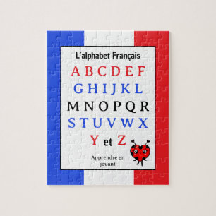 Französisches Alphabet Kinderpuzzle Puzzle