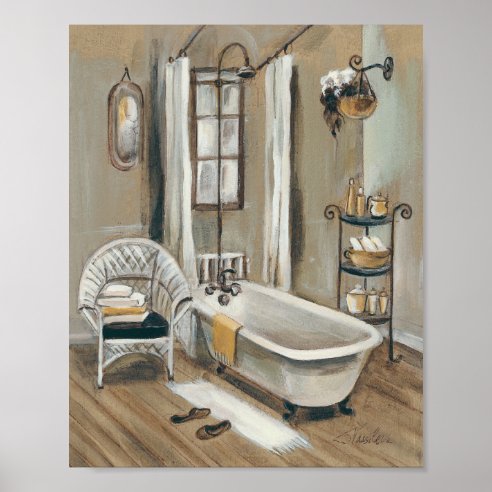 Badezimmer Poster | Zazzle.de