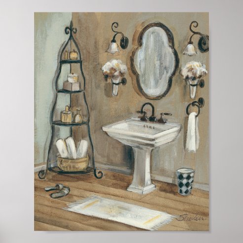 Badezimmer Poster | Zazzle.de