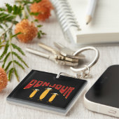 französisches Baguette Schlüsselanhänger (Vorderseite rechts)