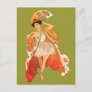 Französisches Ballettkostüm Japanisch Asiatisch Vi Postkarte