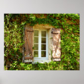 Französisches Bauernhaus Fenster & Shutters Poster (Vorne)