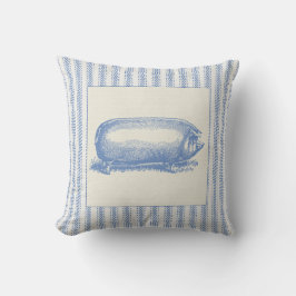 Französisches Bauernhof-Schwein mit dem Ticken Kissen