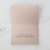 Französisches Beileid Pink Peony Karte (Innenseite)