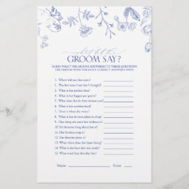 Französisches Blauer Brautparty