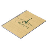 Französisches Blüh-Notebook Notizblock (Linke Seite)