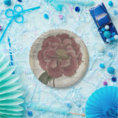 Französisches Blumen-III Pappteller (Party)