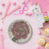 Französisches Blumen-III Pappteller (Party)