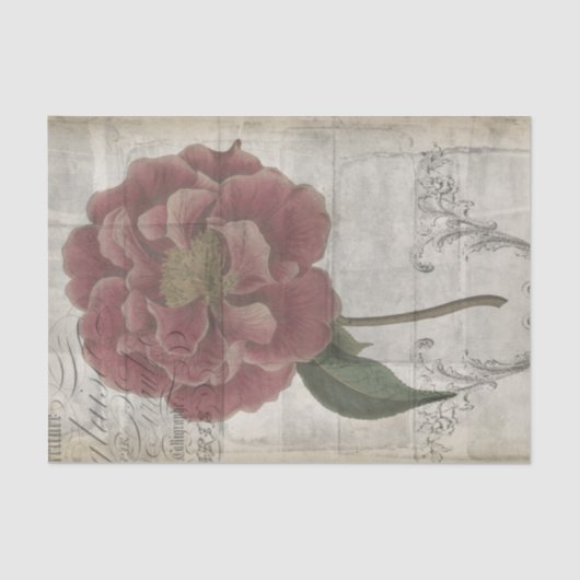 Französisches Blumen-III Seidenpapier (Vorderseite)