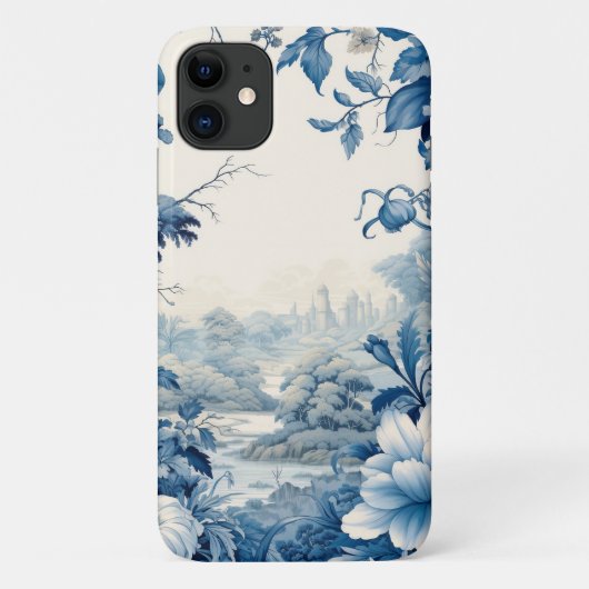 französisches Blumenmuster Case-Mate iPhone Hülle (Rückseite)