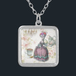 Französisches Blumenparis-Tee-Party Marie Versilberte Kette<br><div class="desc">Französische Blumenparis-Tee-Party Marie Antoinette Geschenke. Vintage Tee-Gastgeschenke. französische Königin-Mode-Accessoires. Marie Antoinette Mode-Accessoires. Paris-Geburtstagsgeschenke. Paris-Brautpartytee-Party. Paris-Weihnachtsgeschenke.</div>