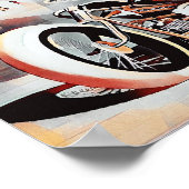 FRANZÖSISCHES BOARTTRACK MOTO POSTER (Ecke)