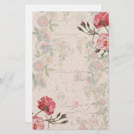 Französisches Briefpapier (Vorne/Hinten)