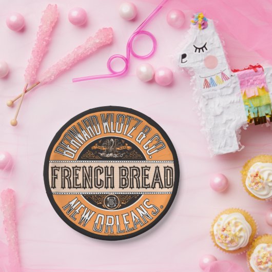 Französisches Brot Pappteller (Party)