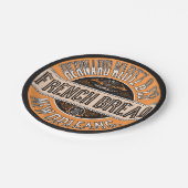 Französisches Brot Pappteller (Schrägansicht)