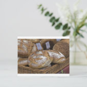 französisches Brot Postkarte (Stehend Vorderseite)