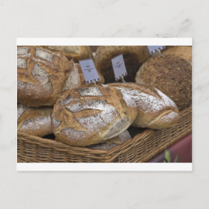 französisches Brot Postkarte