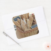 Französisches Brot von ProvenceProvence Quadratischer Aufkleber (Umschlag)