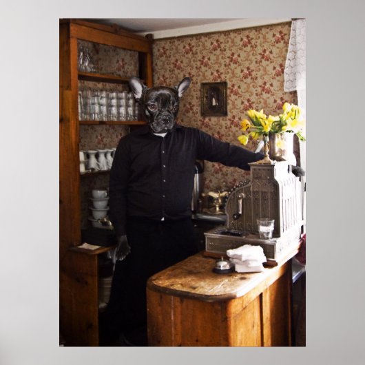 Französisches Brustposter Poster (Vorne)