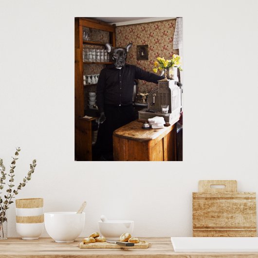 Französisches Brustposter Poster (Küche)