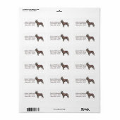 Französisches Bulldog-Adressetikett Adressaufkleber (Vorne)