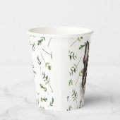 Französisches Bulldog Baby Dusche Wasserfarbe Them Pappbecher (Rechts)