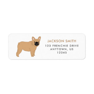 Französisches Bulldog-FRENCHIE-Adressenlabel